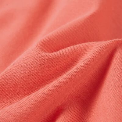 Tricou pentru copii cu mâneci cu volane, coral, 140