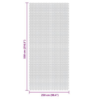 vidaXL Covoraș de camping, verde, 5,5x2,5 m