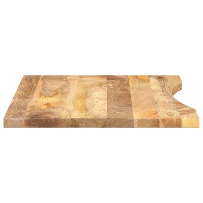 vidaXL Blat birou cu decupaj curbat 80x60x2,5 cm lemn masiv mango brut