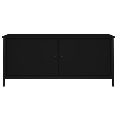 vidaXL Comodă TV cu uși, negru, 102x35x45 cm, lemn prelucrat