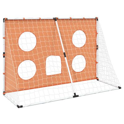 vidaXL Poartă de fotbal de copii cu covoraș țintă/minge 182x62x118 cm