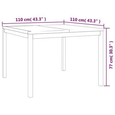 vidaXL Set mobilier pentru grădină, 3 piese, lemn masiv de tec