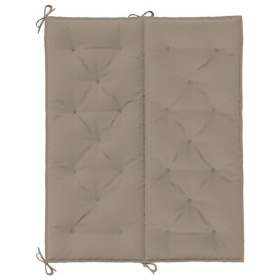 vidaXL Pernă bancă grădină, gri taupe 120x(50+50)x7cm material oxford