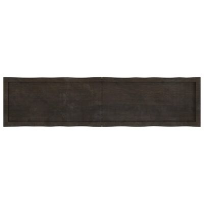 vidaXL Blat masă, 160x40x(2-6) cm, maro, lemn tratat contur organic