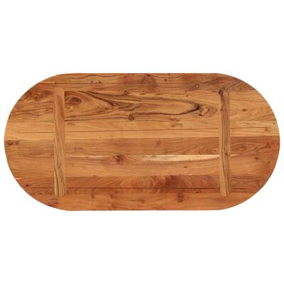 vidaXL Blat de masă oval, 80x40x2,5 cm, lemn masiv de acacia