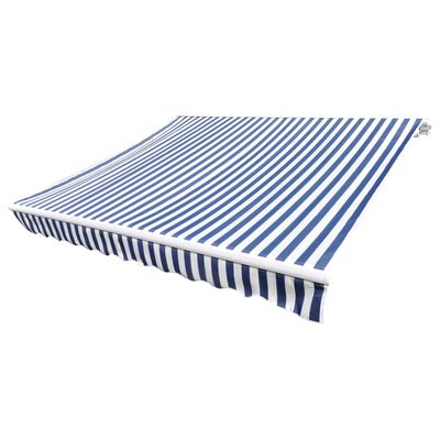 Pânză copertină albastru & alb, 3x2,5 m (cadrul nu este inclus)