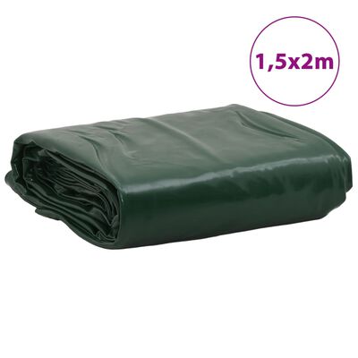 vidaXL Prelată, verde, 1,5x2 m, 650 g/m²