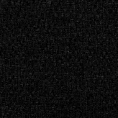 vidaXL Pat de zi cu extensie și sertare, negru, 90x190cm, textil