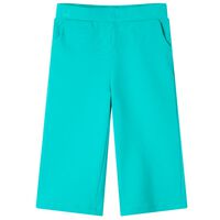 Pantaloni pentru copii cu picioare largi, verde mentă, 92