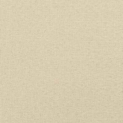 vidaXL Pat box spring cu saltea, crem, 100x200 cm, textil