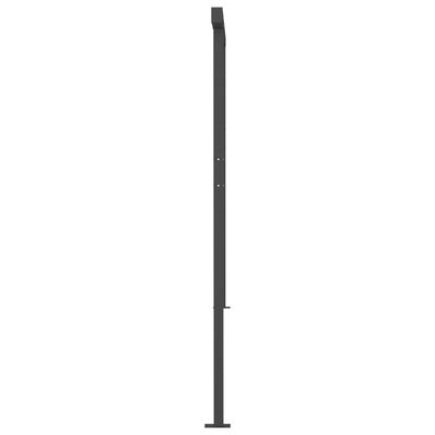 vidaXL Copertină retractabilă manual cu LED, galben și alb, 5x3,5 m