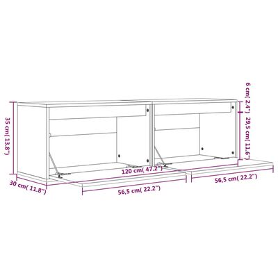 vidaXL Dulapuri de perete 2 buc. maro miere 60x30x35 cm lemn masiv pin