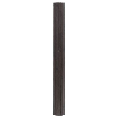 vidaXL Covor dreptunghiular, maro închis, 100x200 cm, bambus