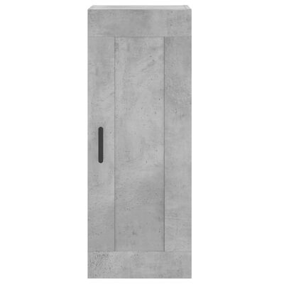 vidaXL Dulap înalt, gri beton, 34,5x34x180 cm, lemn prelucrat