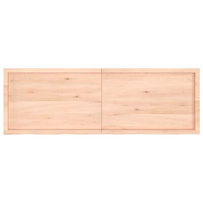 vidaXL Blat de masă, 180x60x(2-4) cm, lemn masiv de stejar netratat