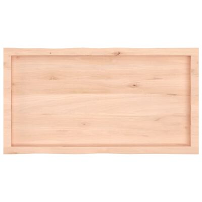 vidaXL Blat masă 100x50x(2-6) cm lemn masiv netratat contur organic