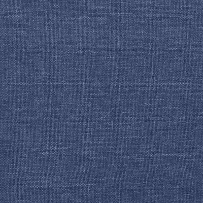 vidaXL Pat box spring cu saltea, albastru, 100x200 cm, textil