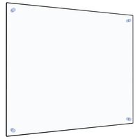 vidaXL Panou antistropi bucătărie transparent 70x60 cm sticlă securiz.