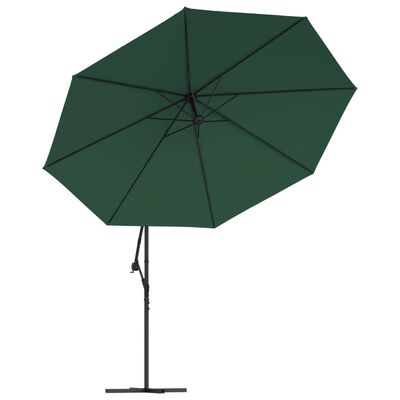 vidaXL Umbrelă de soare suspendată 3,5 m, Verde