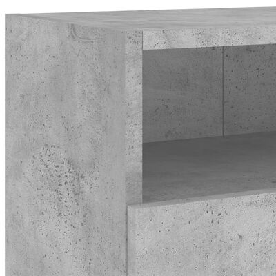 vidaXL Comode TV de perete, 2 buc., gri beton, 100x30x30 cm, lemn