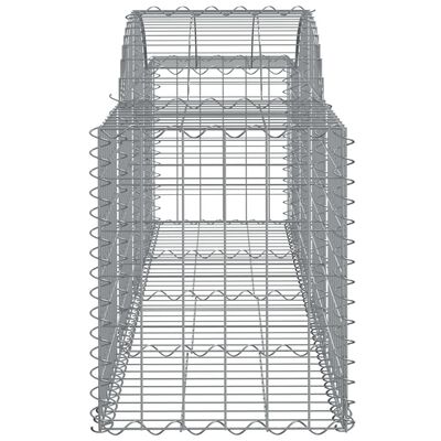 vidaXL Coșuri gabion arcuite 20 buc, 200x50x60/80 cm, fier galvanizat