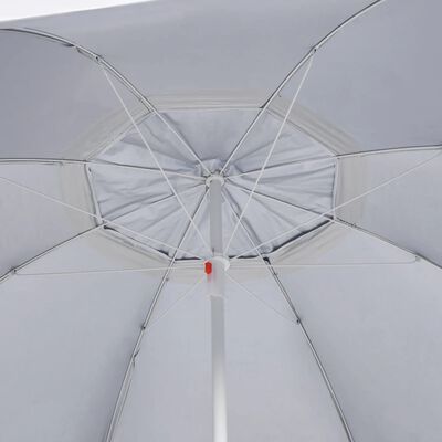 vidaXL Umbrelă de plajă cu pereți laterali Antracit 215 cm