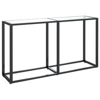 vidaXL Masă consolă, transparent, 140x35x75,5 cm, sticlă securizată