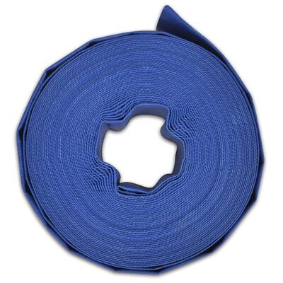 vidaXL Furtun plat, 50 m 1,5" PVC