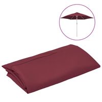 vidaXL Pânză de schimb umbrelă de soare de exterior roșu bordo 300 cm