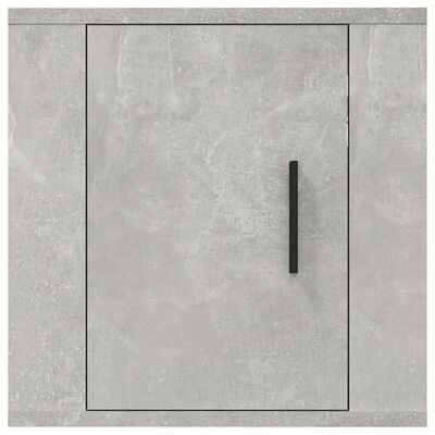 vidaXL Dulapuri TV montate pe perete, 2 buc., gri beton, 40x34,5x40 cm