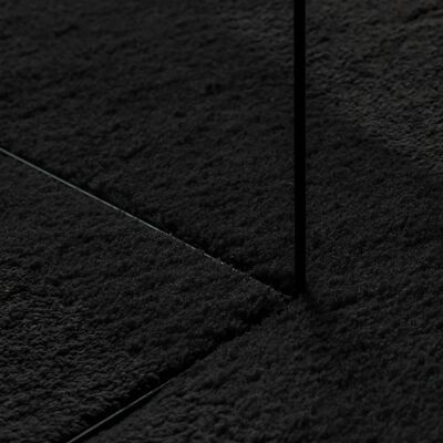 vidaXL Covor HUARTE, fir scurt, moale și lavabil, negru, 120x170 cm