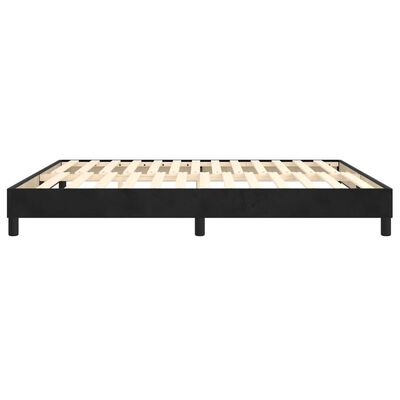 vidaXL Cadru de pat box spring, negru, 160x200 cm, catifea