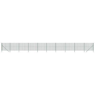 vidaXL Gard plasă de sârmă, verde, 2,2x25 m, oțel galvanizat