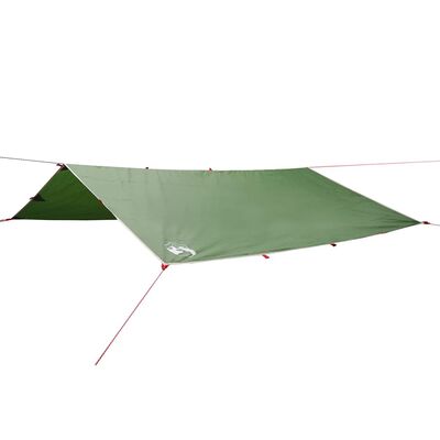 vidaXL Prelată de camping, verde, 400x294 cm, impermeabilă