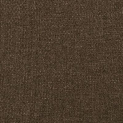 vidaXL Tăblie de pat cu aripioare maro închis 203x16x118/128 cm textil