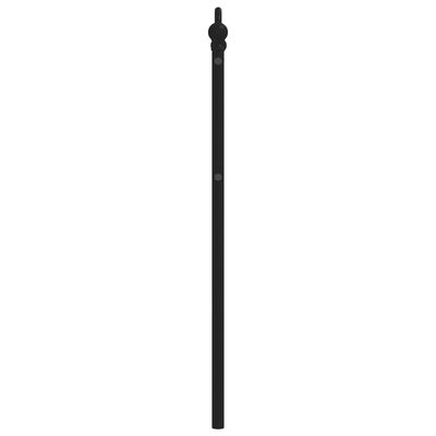 vidaXL Tăblie de pat metalică, negru, 80 cm