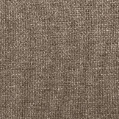 vidaXL Cadru de pat, gri taupe, 90 x 200 cm, material textil