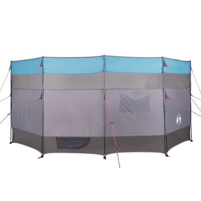 vidaXL Paravan de camping, albastru, 366x152x152 cm, impermeabil