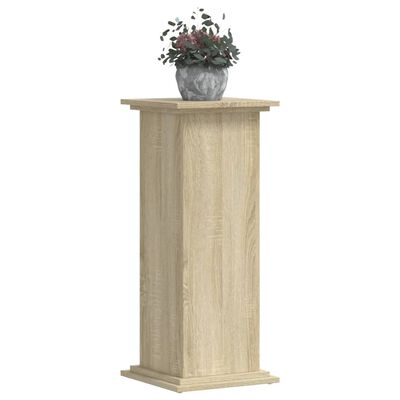 vidaXL Suport de plante, stejar sonoma, 33x33x80 cm, lemn prelucrat