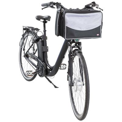 TRIXIE Coș bicicletă frontal animale de companie gri/negru 41x26x26 cm