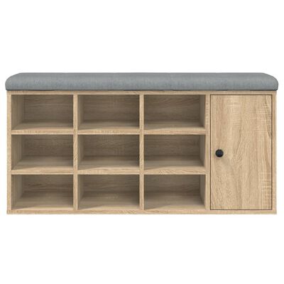 vidaXL Bancă pentru pantofi stejar sonoma 102x32x50 cm lemn prelucrat