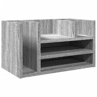 vidaXL Organizator birou, gri sonoma, 44,5x24x25 cm lemn prelucrat