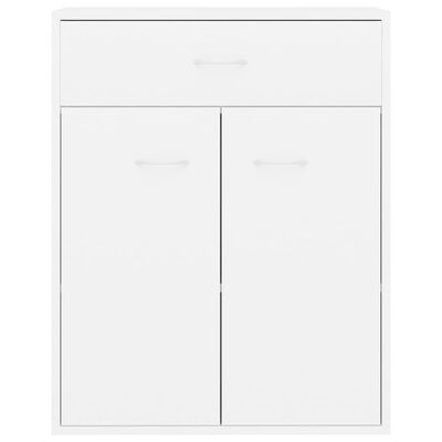 vidaXL Dulap, alb, 60x30x75 cm, lemn prelucrat