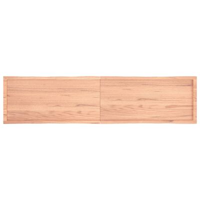 vidaXL Blat masă, 220x50x(2-6) cm, maro, lemn tratat contur organic