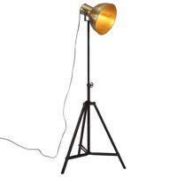 vidaXL Lampă de podea 25 W, alamă antichizată, 61x61x90/150 cm, E27