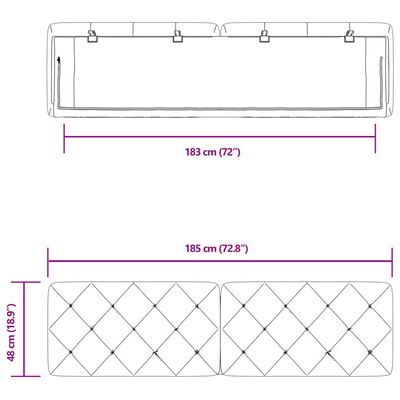 vidaXL Pernă tăblie de pat, gri deschis, 180 cm, catifea