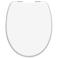 SCHÜTTE Scaun de toaletă Duroplast cu închidere silențioasă „WHITE”