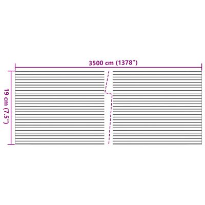 vidaXL Paravane grădină aspect pietriș marmură 4 buc. gri 35x0,19m PVC