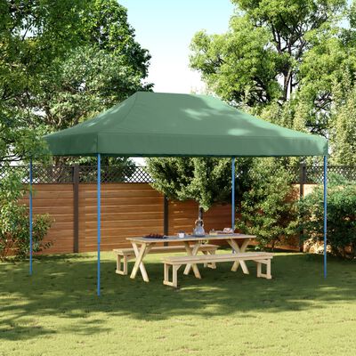 vidaXL Cort de petrecere pliabil Pop-Up, verde, 440x292x315 cm