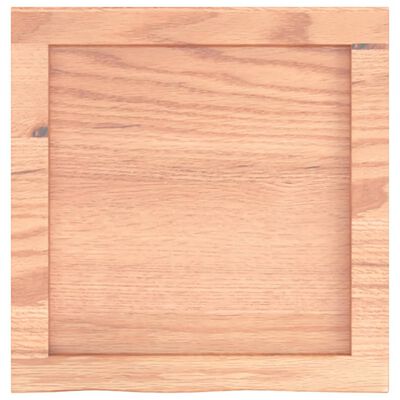 vidaXL Blat de baie, maro deschis, 40x40x(2-4) cm, lemn masiv tratat